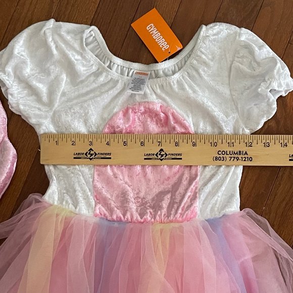 New Gymboree Girls Unicorn Tulle Dress Costume and Wings Size 10 - Picture 8 of 15